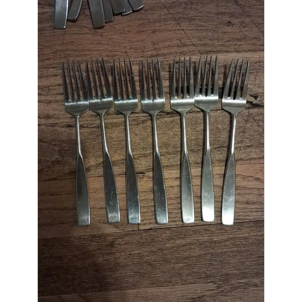 Vintage OXFORD HALL Secretariat Flatware Modern MCM Japan Set For 6 Plus Extras